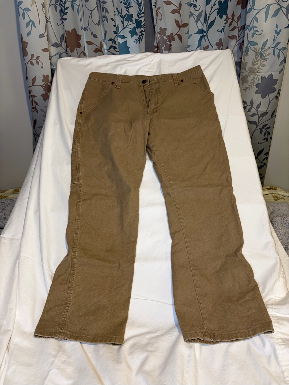 Wrangler Tan Relaxed-Fit Chinos